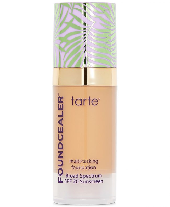 Tarte Babassu Foundcealer Skincare Foundation Broad Spectrum Spf 20, Travel Size - S Tan Sand - tan skin with warm, golden